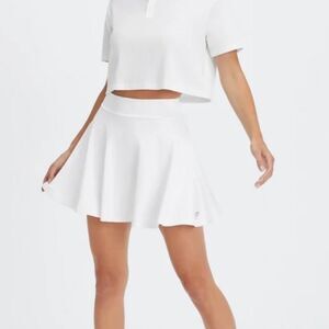 Fabletics Volley Ultra High-Waisted Tennis Skirt Bright write S NWT in packaging